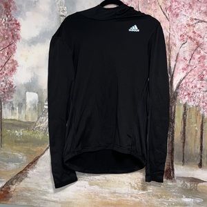 Adidas CLIMAWARM ENERGY RUNNING BLACK REFLECTIVE WOMANS HOODIE sz M